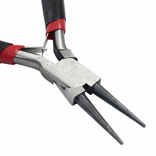 13cm/5.12" Round Nose Pliers, Jump Rings Making, Wire Jewelry Making Tools, Fine Needle Nose Pliers, Needle Nose Pliers Jewelry, Jump Ring Pliers, Bead Pliers for Wire Wrapping - style: Round Nose Pliers