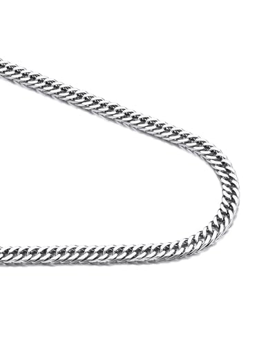 Bandmax Cuban Link Necklace for Men, Stainless Steel Chain, 5/7/10/13.5mm - color: a. 5mm Stainless, size: 18 inch