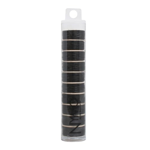 The Beadsmith Nymo Thread – 10-Pack Black Color – Size D, .30mm Diameter, 64 Yard/58.5 Meter Spool – Made of Nylon – Bead Embroidery & Weaving, Off Loom & Loom Work and DIY Craft Projects - size: Size D, 64 Yards, style: Black