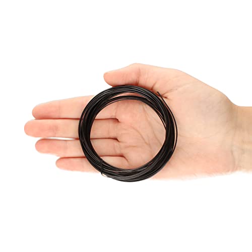 The Beadsmith Square Craft Wire - Medium Temper Beading Wire, Black Color, 18 Gauge, 7 Yards - color: Black, size: 18 Gauge, 7 Yard Coil