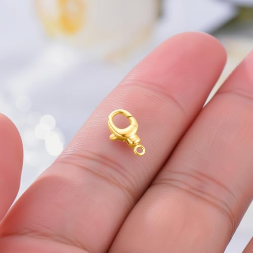 14K Yellow Gold Jewelry Clasp Necklace Extender Clasp Bracelet Extension Connector for DIY Necklace Bracelet Anklet Jewelry Making, 14K Gold Clasp for DIY Jewelry Making (Style 13) - style: Style 13