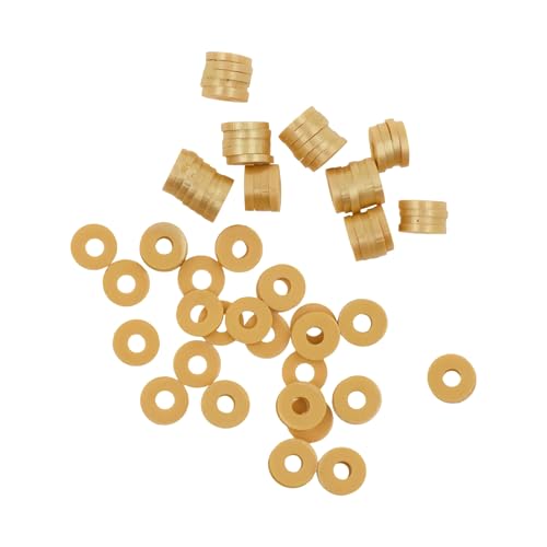 Mandala Crafts Gold Heishi Beads 8mm – 1500 Flat Polymer Disc Clay Beads for Adult Jewelry Making Spacer Beads, Bracelets, Necklaces, and Earrings - color: Gold, size: 8mm 1500 PCs