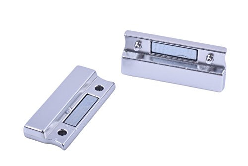 KONMAY 3 Sets Matte Silver Rectangle 30.0x3.0mm Glue-in Ends Flat Magnetic Jewelry Clasp