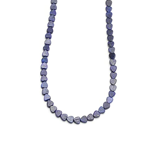 6mm Natural Lapis Lazuli Stone Beads Heart Shape Cute Fine Gems Spacer Beads Fit Jewelry Making DIY Exquisite Necklace Bracelet Accessory - color: Lapis Lazuli