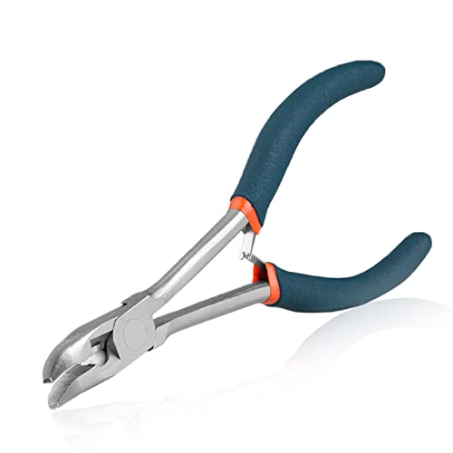 SPEEDWOX Long Reach Bent Nose Pliers with Serrated Jaws Angled Long Nose Plier Angled Pliers with Cutter Long Reach Plier for Hard to Reach Narrow Spaces Home Repairing Jewerly Making - style: Bent Nose Pliers with serrated jaws
