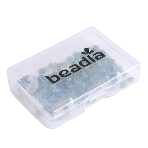 Beadia Natural Moss Agate Stone Tila Beads 5x2mm Rectangle 2-Hole Spacer Beads for DIY Bracelet Earring Making 15"/Strand - color: Moss Agate, size: 5x2mm