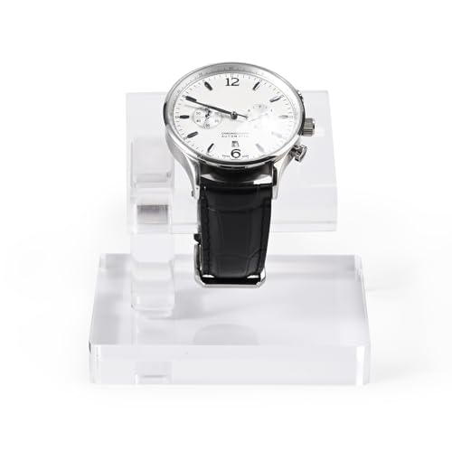 Oirlv Acrylic Jewelry Display Single Watch Stand for Men Acrylic Bracelet Watch Holder for Women (Clear) - color: Transparent YJ12601