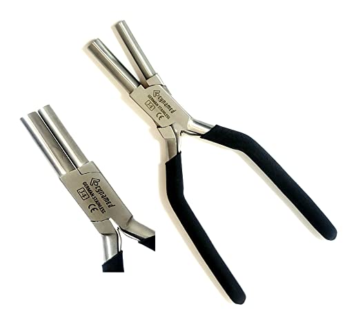German Heavy Duty Bail Making Pliers - 6 IN 1 Wire Looping Pliers, BIG & SMALL SIZES 13, 16 & 20MM, 5, 7,10MM Anti Slip Comfort Grip Handle - style: MEDIUM 7 & 9MM