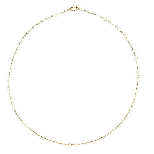 Honeycat Thin Chain Adjustable Choker in Gold, Rose Gold, or Silver (13", 14", 15", 16", 17") | Delicate Jewelry - color: Gold