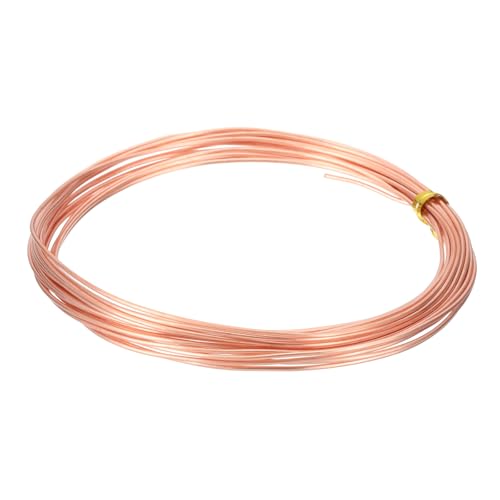 PATIKIL 99.9% Pure Copper Wire for Jewelry Making, 18 Gauge (1mm) Copper Craft Wire 14.8 Feet Beading Jewelry Making Supplies for Crafting Wreath Electroculture Gardening - size: 18 Gauge x 14.8 Feet