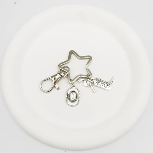 Julie Wang 100 Grams Alloy Western Cowboy Cowgirl Charms Antique Silver Gold Color Boot Hat Pendants for Necklace Earrings Bracelet Jewelry Making Women Gifts Craft DIY Findings - color: Antique Silver