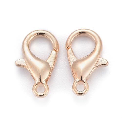 HDSupplies 50 Pieces - Lobster Clasps - KC Gold Tone (Light Gold) - 21x12mm w/ 2mm Hole - color: KC Gold Tone, size: 21x12mm