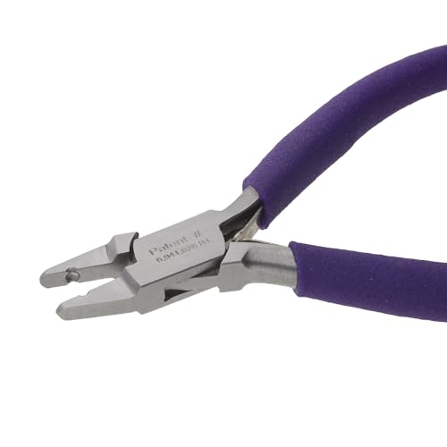 The Beadsmith Magical Crimp Forming Pliers – Beading Tool Transforms 2mm Crimp Tubes into Round Beads, Compatible with .018–.020 Inch Wire, Easy Jewelry-Making Crimper for Beadwork and Crafts