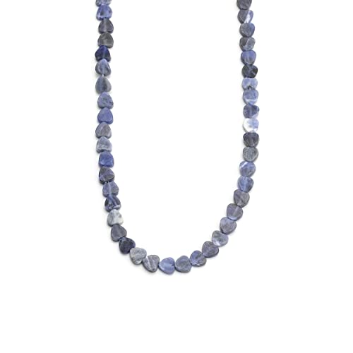 6mm Natural Blue Agate Stone Beads Heart Shape Cute Fine Gems Spacer Beads Fit Jewelry Making DIY Exquisite Necklace Bracelet Accessory - color: Blue Agate