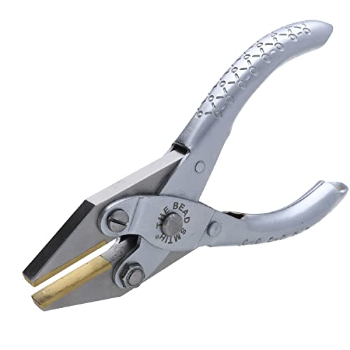 The Beadsmith Flat Nose Parallel Pliers - 5 inches (127mm), Steel Tool for Jewelry Making, No Spring - style: Flat Nose - 127mm