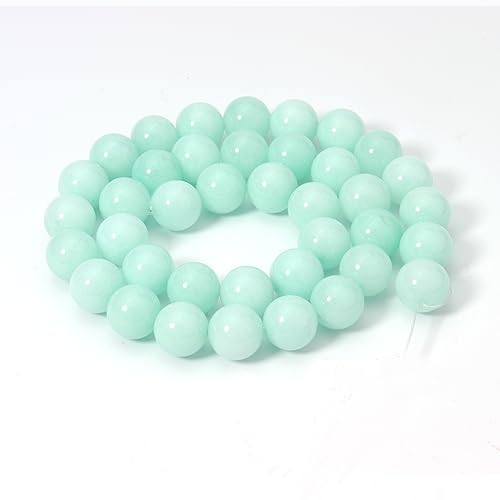 45pcs 8mm Natural Amazonite Gemstone Beads Energy Healing Crystal Round Loose Stone Beads for Jewelry Making, DIY Bracelets Necklaces - color: Amazonite, size: 8mm