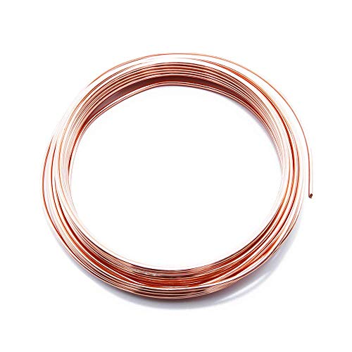 Solid Bare Copper Wire Round,Bright,Dead Soft,25 Feet 12 Gauge (Choose 25 to 100 Ft,10 to 30 Ga.) - size: 12 Gauge - 25 Feet Coil