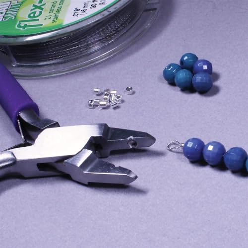 The Beadsmith Magical Crimp Forming Pliers – Beading Tool Transforms 2mm Crimp Tubes into Round Beads, Compatible with .018–.020 Inch Wire, Easy Jewelry-Making Crimper for Beadwork and Crafts