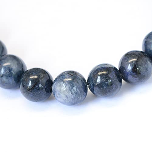 KISSITTY 235pcs 8mm Natural Sodalite Bead Strands, Natural Gemstone Crystal Beads Round Smooth Chakra Beads Energy Healing Crystals Gemstones for DIY Jewelry Bracelets Necklaces Making - color: Natural Sodalite Stone