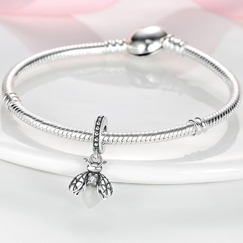 925 sterling silver bracelet necklace pendant, women's jewelry gift, dream catcher net bead pendant, suitable for original bracelets, parties, birthday jewelry gifts - color: KJC053