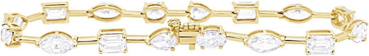Houston Diamond District 2 to 28 Carat Lab Grown Diamond Classic Tennis Bracelet, 4-Prong Setting for Women (E-F Color, VS2-SI1 Clarity)