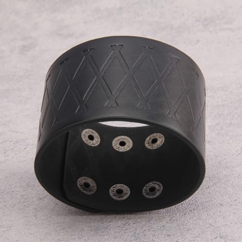 GelConnie Leather Cuff Bracelet Punk Braided Bracelets Rock Leather Wristbands Faux Mens Leather Bracelet Gothic Viking Bangle Adjustable Wrap Bracelet for Women,Men - color: MLPB087-Black