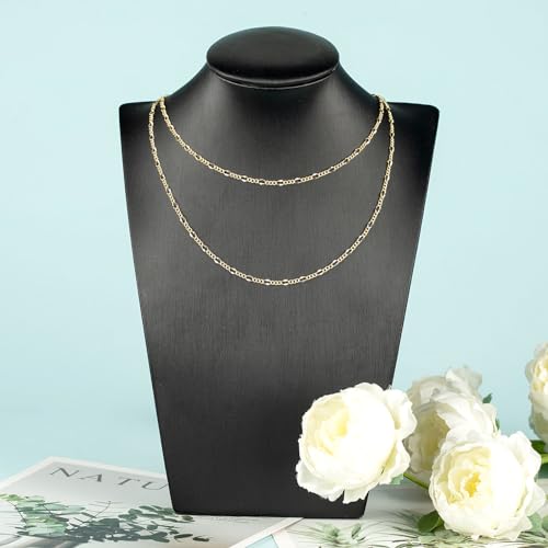 YOUBEIYEE 32.8 Feet 18K Gold Plated Chain for Jewelry Making Twist Chain Link for Women Necklace Bracelet DIY Jewelry Chains Bulk with Jump Rings and Lobster Clasps - color: Lip