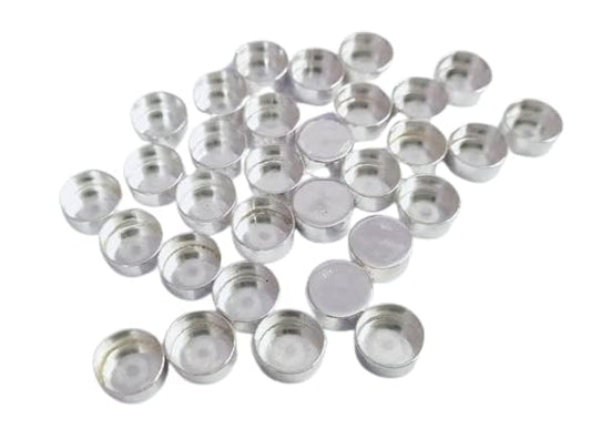 925 Sterling Silver Round Shape Bezel Cups, Silver Bezel Cups, Cab Bezel, Cabochon Setting.