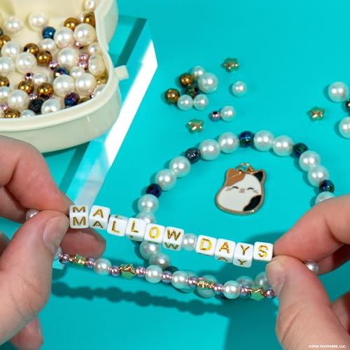Original Squishmallows Cam the Cat Bracelet Kit, Makes 3 Accessories, Fun Beads and Charms, Bonus Keychain, Friendship Jewelry Making Set, Gifts for Girls, Craft Kits, Arts and Crafts for Kids - style: Cam the Cat