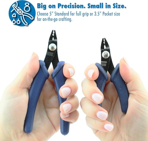Beadalon Crimp Tool Standard - Fits Crimp Beads #1-3, Crimp Tubes #2-3, Dark Blue, 5.25 in / 13.3 cm - color: Dark Blue, size: Standard