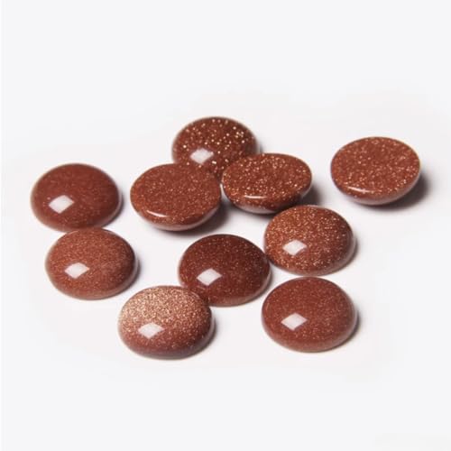 20pcs 4mm Natural Stone No Hole Gold Sandstone Semicircle Smooth Cabochons Beads Healing Chakra Crystal Stone Bead for Jewelry Making Rings Earrings Necklace Bracelet DIY Crafts - color: Gold Sandstone, size: 4mm