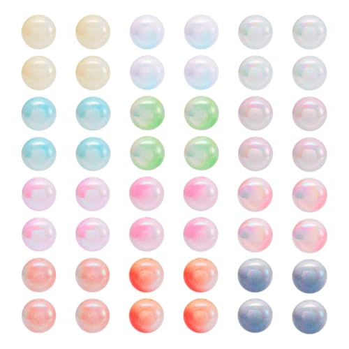 312Pcs Two Tone Round Acrylic Beads 8mm Opaque Acrylic Round Beads Colorful Loose Spacer Ball Beads for DIY Necklace Earring Bracelet Jewelry Making Crafts - color: Mixed Color # 2, size: 8mm