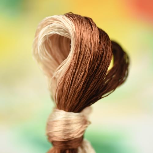 Mulberry Silk Floss Embroidery Thread Floss-Cross Stitch Threads China Silk Woven Jewelry Threads DIY Sewing Kits (111) - color: 111