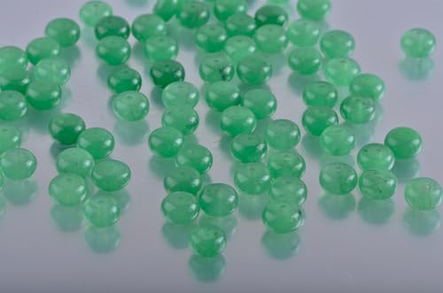 Rondelle Beads for Jewelry Making 5x8mm Natural Stone Beads 1 Strand 15.5inch Lentil Spacer Beads Rondelle Gemstone Bead Semi-Precious Stone Bead for Bracelet Necklace Crafts Green Aventurine - color: Green Aventurine Stone Beads