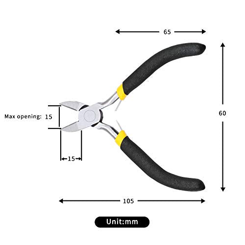 Diagonal Cutting Pliers 4 Inch Mini Diagonal Nippers Beading Pliers for Jewelry Making Precision Handcraft DIY Hand Tool - size: Diagonal Cutting