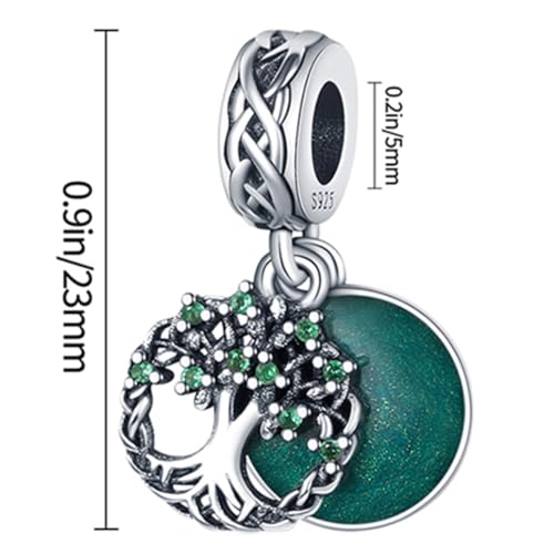 925 sterling silver bracelet necklace pendant, women's jewelry gift, dream catcher net bead pendant, suitable for original bracelets, parties, birthday jewelry gifts - color: PAC024