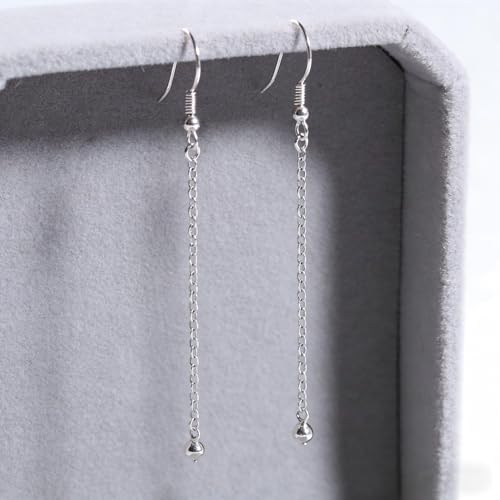 6 Rolls Necklace Chains for Jewelry Making 46 Feet Chain Jewelry Chain with Jump Rings Lobster Clasps Pinch Clasps for Jewelry Craft DIY Making Supplies (Silver) - color: 6 Rolls Silver