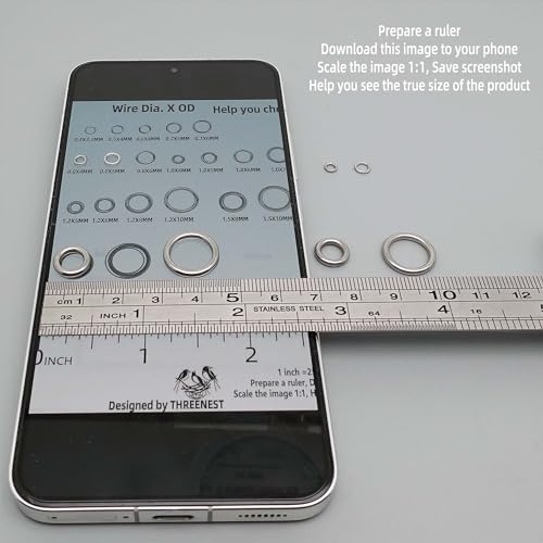 1000PCS 4mm 0.7mm Thickness 21 Gauge Stainless Steel Jump Rings, Unwelded Metal Round O Rings for Necklace Bracelet Keychain Chainmail Jewelry Making - size: 4mm OD-0.7mm Thick-21 Gauge