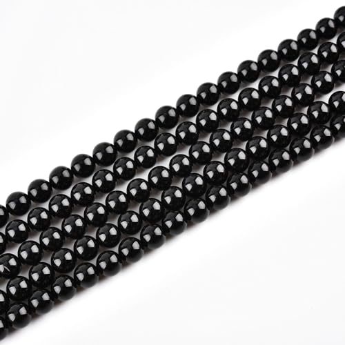 3mm Natural Black Onyx Beads Round Agate Gemstone Loose Beads for Jewelry Making (120-125pcs/strand) - color: Black Onyx, size: 3mm