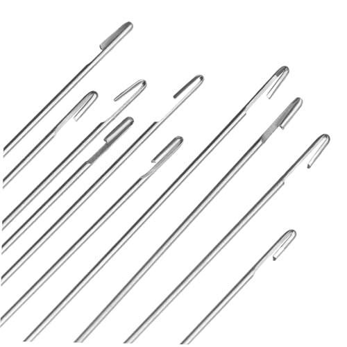 10Pcs Beading Needles Set for Jewelry Making Stainless Steel Bead Threaders for DIY Crafting Portable Beads Threading Tools for Home Use