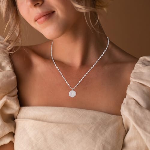 Mothers Day Gifts for Mom Cross Necklace for Women Dainty 14K Gold Plated Cross Coin Necklace Simple Round Disc Pendant Minimalist Cute Charm Everyday Religious Jewelry Gifts - style: sequin chain silver