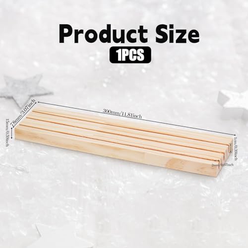 3 Slot Wooden Earring Display Stand Portable Jewelry Holder Wood Earring Show Tray 11.8×3×0.6 Inch Business Card Holder Rectangle Craft Show Tray for Small Jewelry Ring Earrings Cards Display
