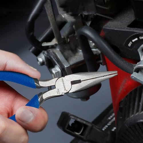Mini Needle Nose Pliers 5"-2 Pack KAIHAOWIN Small Long Nose Pliers with Wire Cutters, Spring Loaded Thin Needle Nose Pliers, Precision Pliers Set for Crafts/Jewelry Making/Tiny Project - size: 2 Pack
