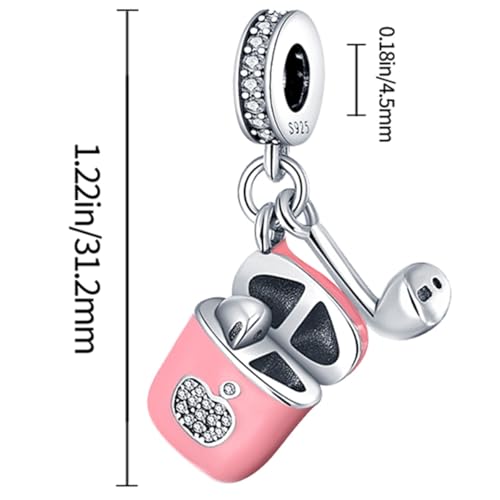 925 sterling silver bracelet necklace pendant, women's jewelry gift, dream catcher net bead pendant, suitable for original bracelets, parties, birthday jewelry gifts - color: PAC165