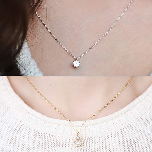 50 Pack Silver Plated Necklace Chains Bulk, Cable Chain Pack for Jewellery Making - color: Silver and Gold, size: 18 Inch