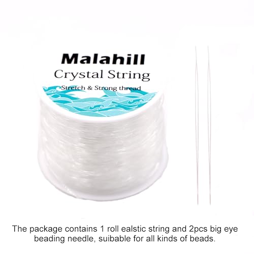 Elastic String Cord for Jewelry Making Bracelet Beading Thread,Stretchy String for Bracelets with 2 Pcs Beading Needles Beading Cord Clear 1.0mm - size: Clear 1.0mm