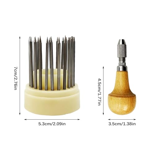 Flylin 23Pcs Beading Tools, Metal Handmade Beader Set for Diamond Stone, Professional Jewelry Setting Graver, Stone Setting Beading Tool Kit for DIY Crafting Jewelry Making