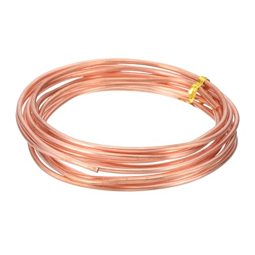 PATIKIL 99.9% Pure Copper Wire for Jewelry Making, 10 Gauge (2.6mm) Copper Craft Wire 9.8 Feet Beading Jewelry Making Supplies for Crafting Wreath Electroculture Gardening - size: 10 Gauge x 9.8 Feet