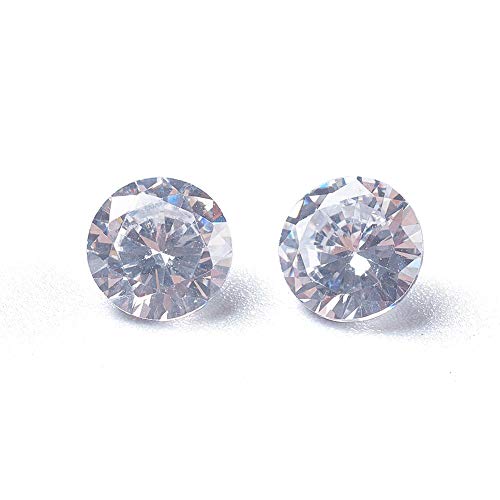 Fashewelry 500Pcs Cyrstal Clear Cubic Zirconia Faceted Rhinestone Cabochons 5mm Mini Pointed Back Diamante Gems Loose Stone for Nail Art Craft Jewelry Making - color: Clear, size: 5mm-Zirconia