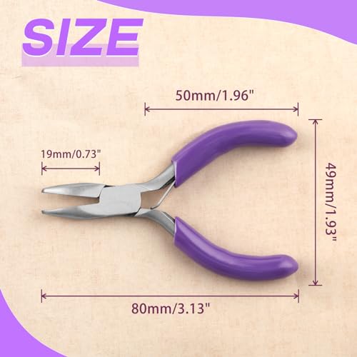 SPEEDWOX Mini Bent Nose Pliers - Jewelry Making Tools with Curved Small Pliers - style: Bent Nose Pliers